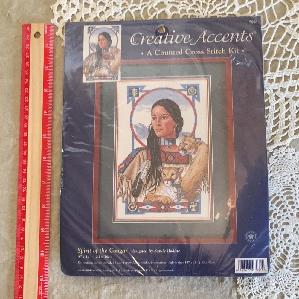 New Spirit Of The Cougar Cross Stitch Kit - Picture 12 of 12